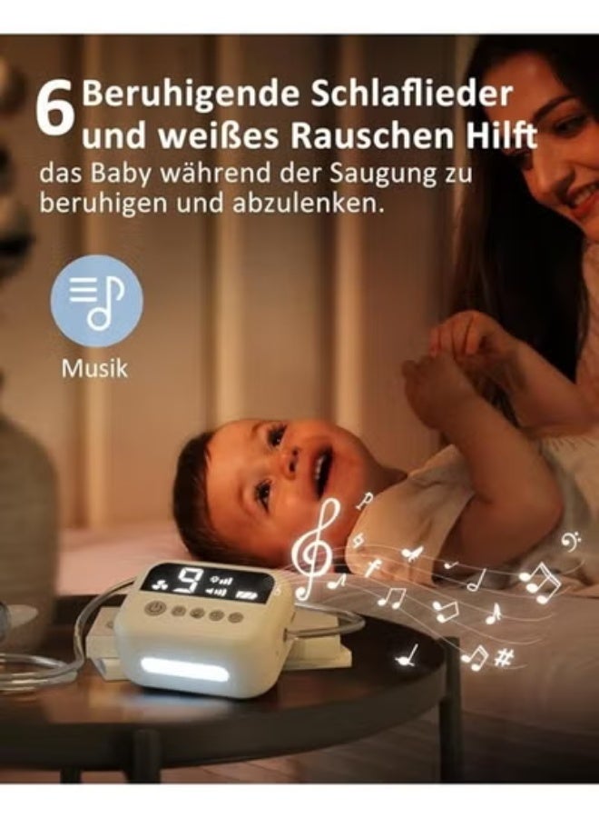 Electric Baby Nasal Aspirator - Powerful 9-Level Vacuum Suction - Rechargeable Nose Cleaner with Soothing Music & Night Light for Infants & Toddlers - Image 3